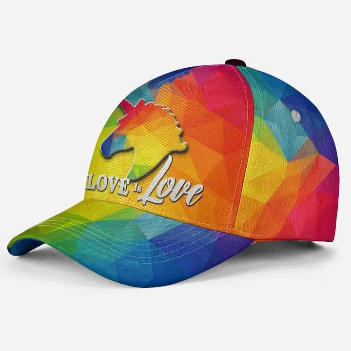 Skull Pride Baseball 3D Cap Show Off Your True Color LGBT Printing Baseball Cap Hat, Gift For Couple Gaymer