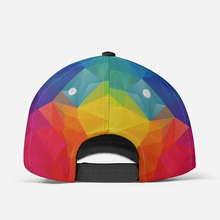 Skull Pride Baseball 3D Cap Show Off Your True Color LGBT Printing Baseball Cap Hat, Gift For Couple Gaymer