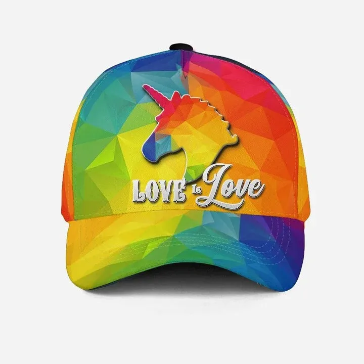 Skull Pride Baseball 3D Cap Show Off Your True Color LGBT Printing Baseball Cap Hat, Gift For Couple Gaymer