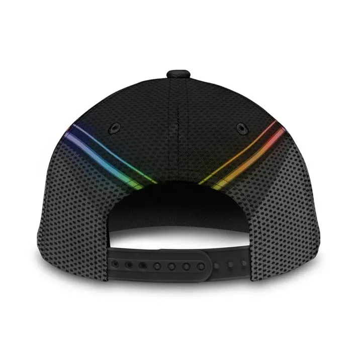 Skull Pride Baseball 3D Cap Show Off Your True Color LGBT Printing Baseball Cap Hat, Gift For Couple Gaymer