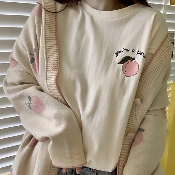 Soft Peach Cardigan