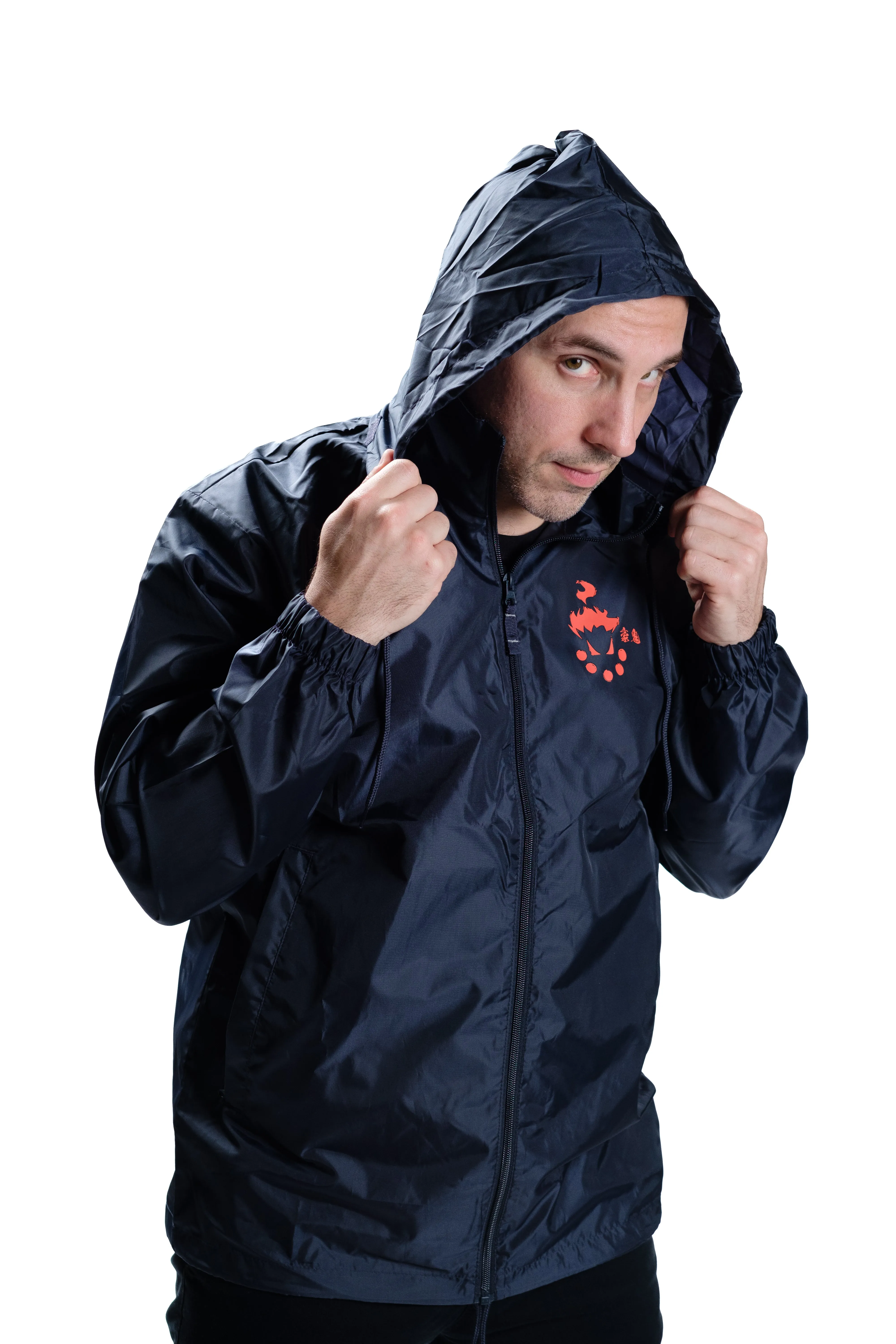 STREET FIGHTER - 'Akuma Heaven' Windbreaker - Navy