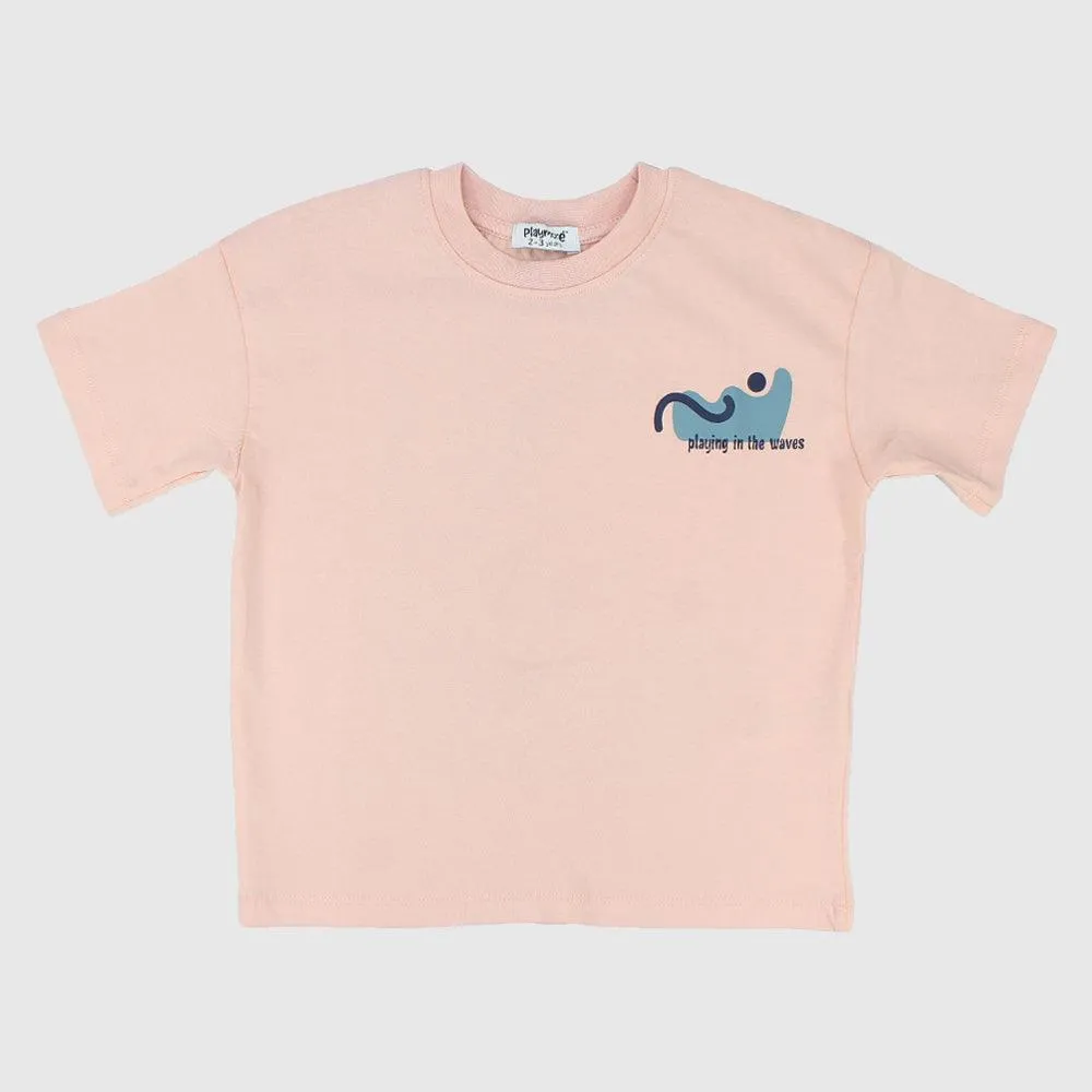 Unisex "Playing In The Waves" Short-Sleeved T-Shirt