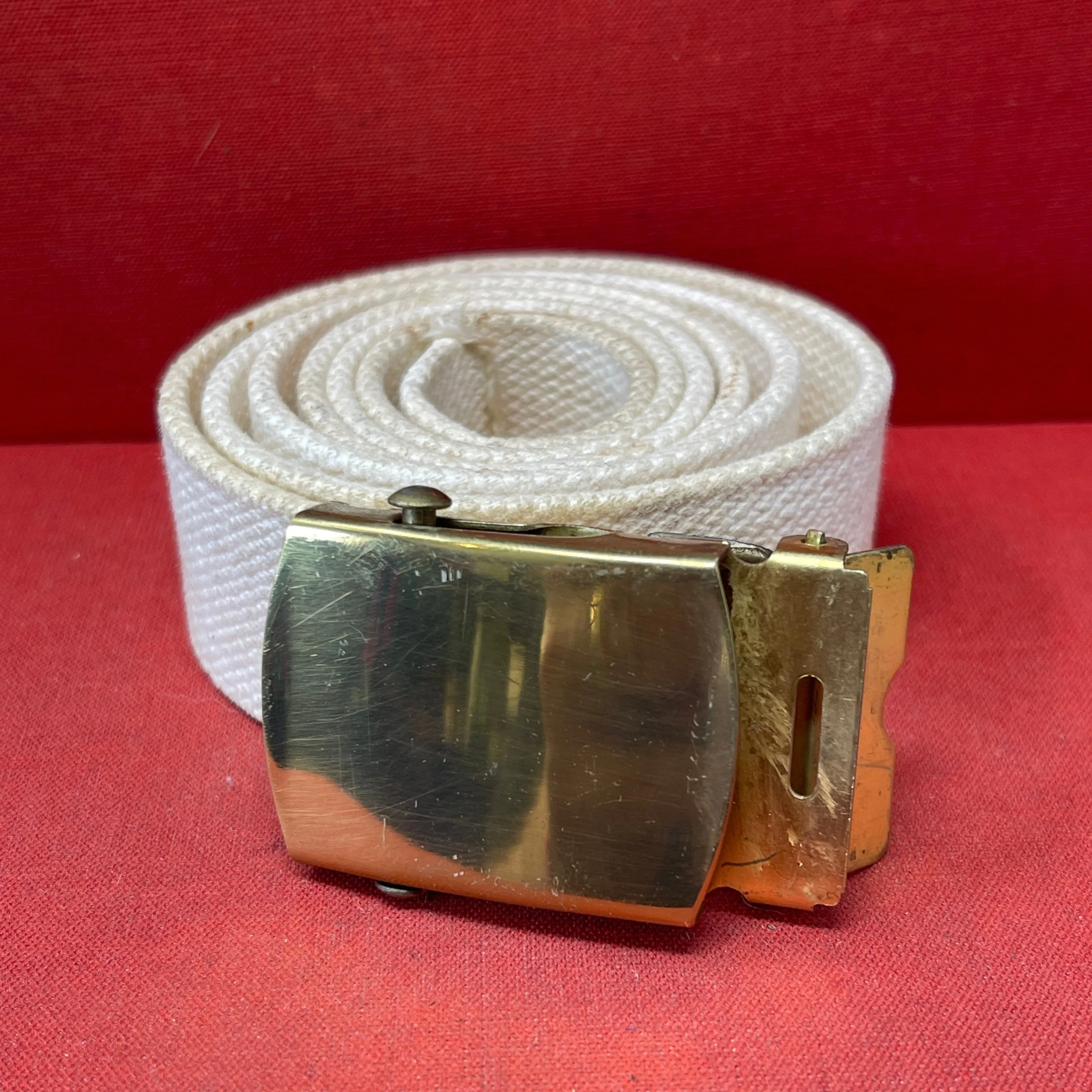 US Marine Enlisted Ranks Web Waist Belt with Brass Buckle