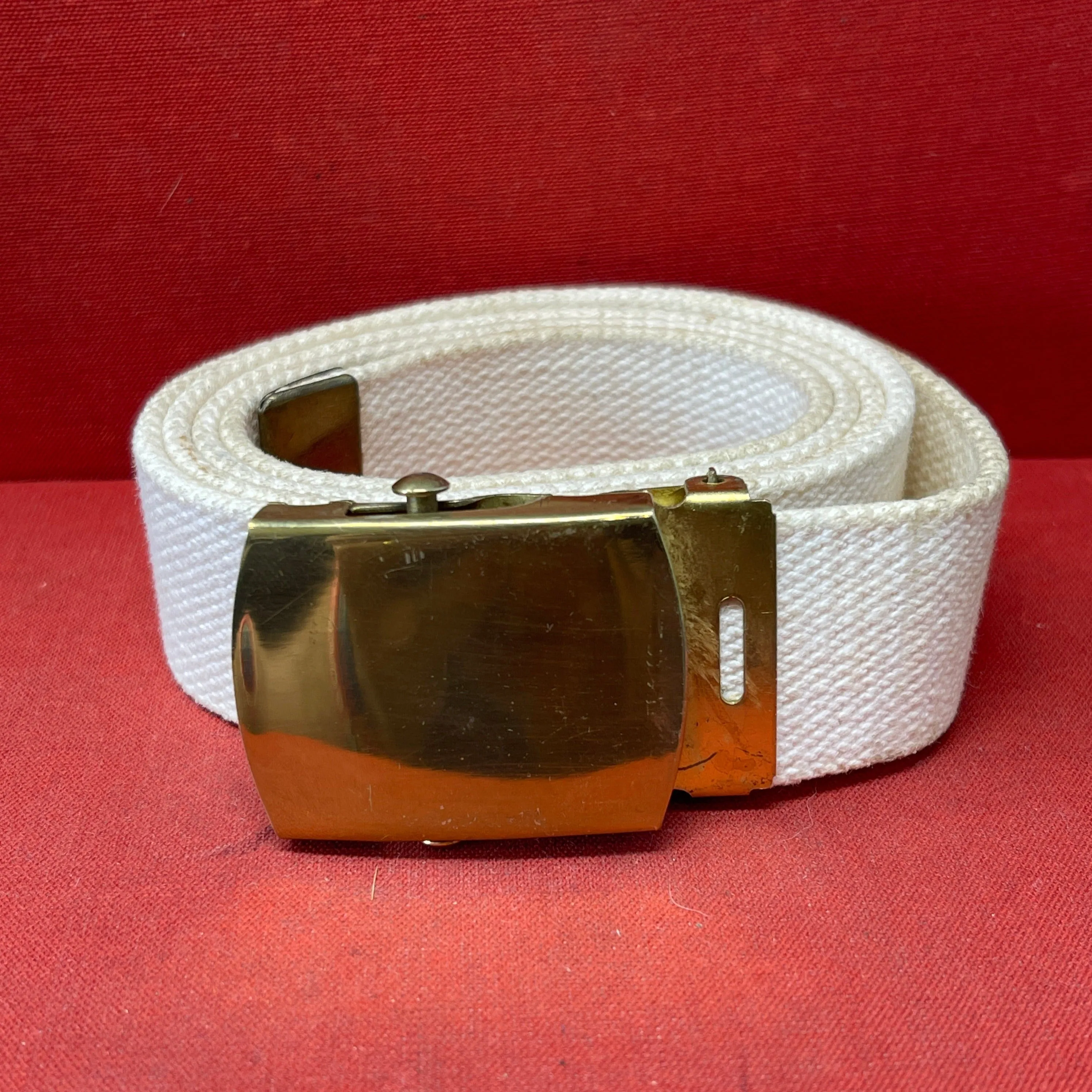 US Marine Enlisted Ranks Web Waist Belt with Brass Buckle