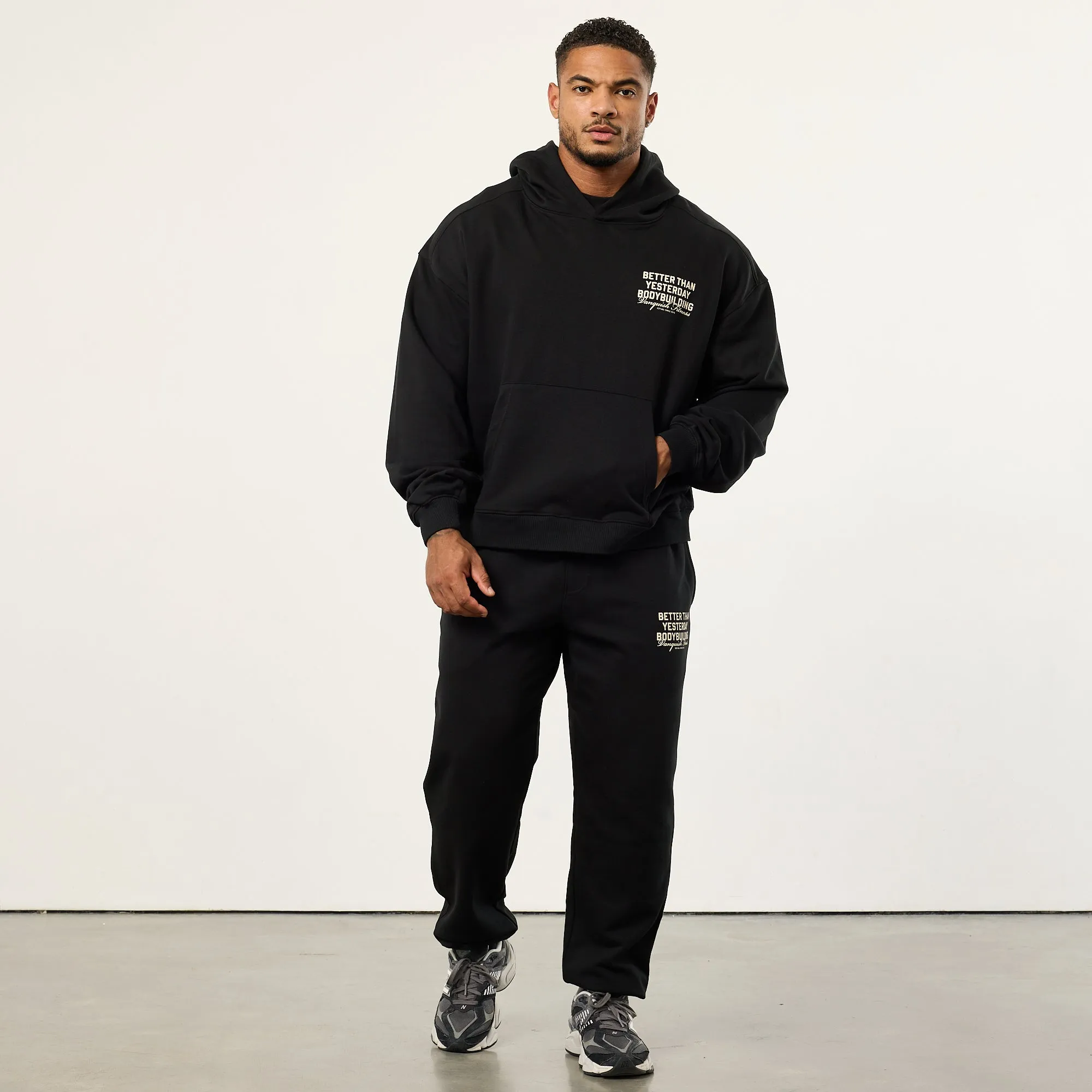 Vanquish Bodybuilding Black Oversized Sweatpants