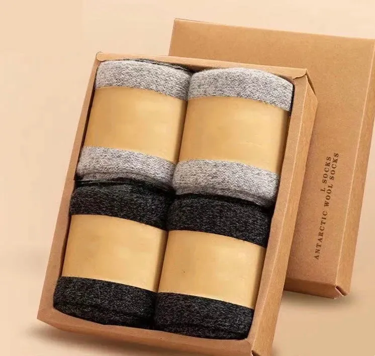 Warm Wool Socks 4 Pack