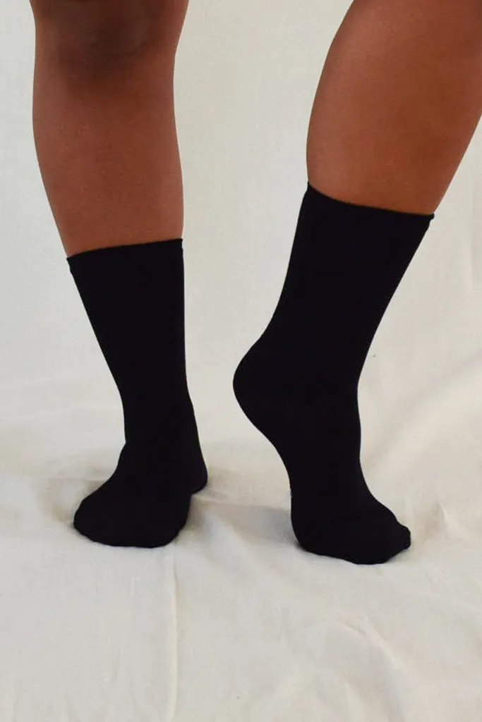 Women's Bamboo Business Socks 3 Pack - Black