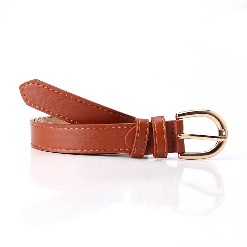 Women's Fashion Simple Pin Belt Women's Trendy Casual Jeans Pant Belt Women's Belt