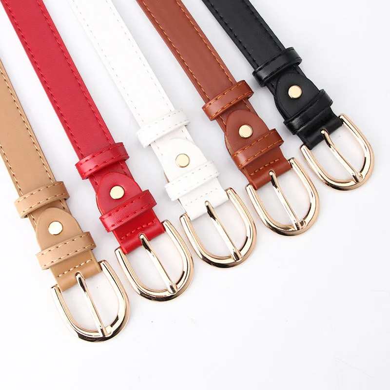 Women's Fashion Simple Pin Belt Women's Trendy Casual Jeans Pant Belt Women's Belt