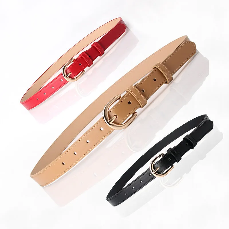 Women's Fashion Simple Pin Belt Women's Trendy Casual Jeans Pant Belt Women's Belt