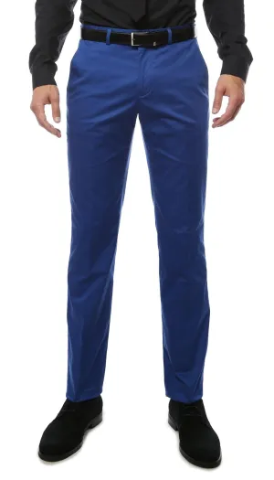 Zonettie Kilo Royal Blue Straight Leg Chino Pants